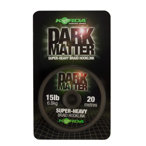 Korda Dark Matter Braid 15lb /20lb /30 lb - nehezített fonott előkezsinór 15lb -20lb vagy 30 lb-ás változatban 20 méter
