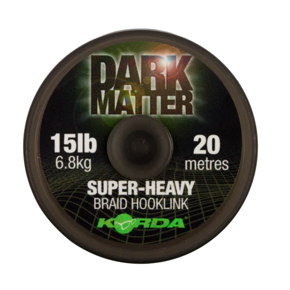 Korda Dark Matter Braid 15lb /20lb /30 lb - nehezített fonott előkezsinór 15lb -20lb vagy 30 lb-ás változatban 20 méter