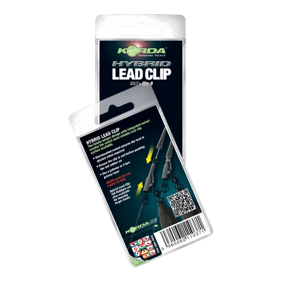 Korda Hybrid Lead Clip Gravel/Weed/Silt/Clay - ólomklipsz 4 féle színben