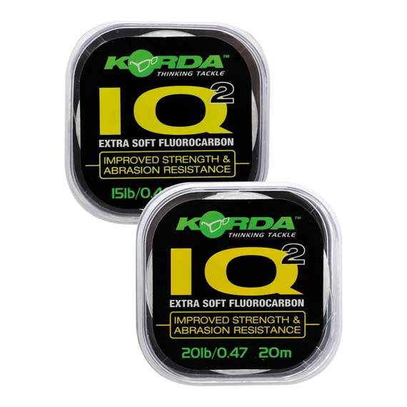 Korda IQ2 Extra Soft Fluorocarbon Hooklink - előkezsinór 15-20 lb 20m