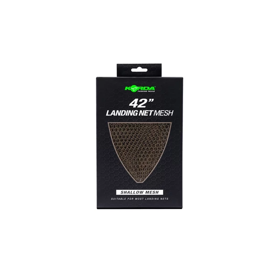 Korda Landing Net Mesh | 42in / 46in / 50in Shallow - Sekély (normál) pótháló merítőhöz 3 féle méretben