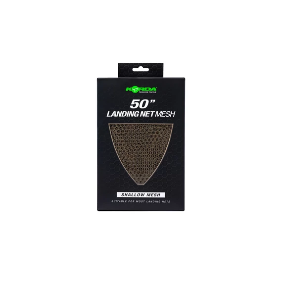 Korda Landing Net Mesh | 42in / 46in / 50in Shallow - Sekély (normál) pótháló merítőhöz 3 féle méretben