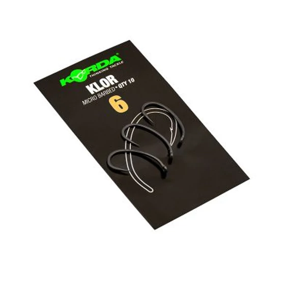 Korda Klor Size 2/4/6/8 - Klor pontyozó horgok 2-8-as méretekben