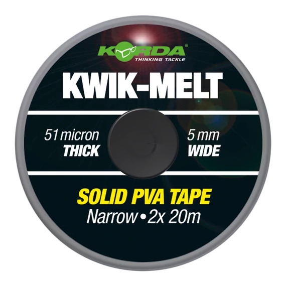 Korda Kwik Melt Solid Pva Tape 5mm 40m - PVA szalag 5 mm-es - 2x20méter