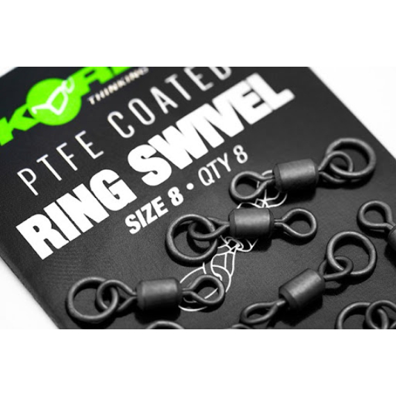 Korda PTFE Ring Swivel Size 8 - karikás forgó 