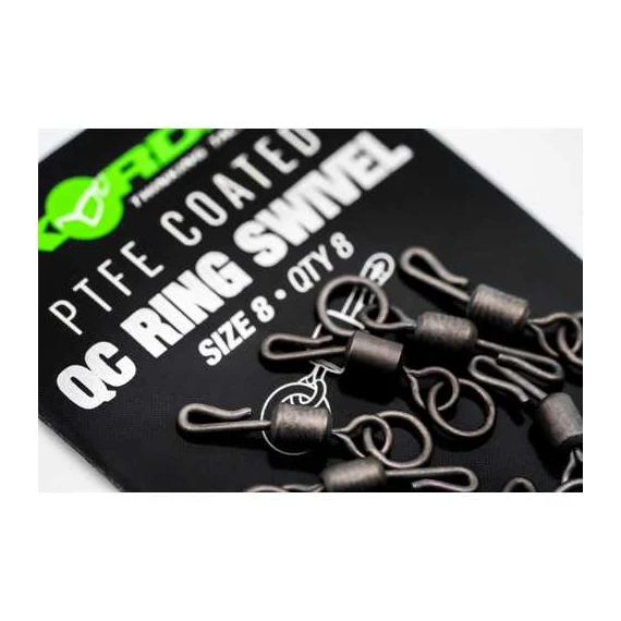 Korda PTFE QC Ring Swivel Size 8 - karikás gyorskapcsos forgó