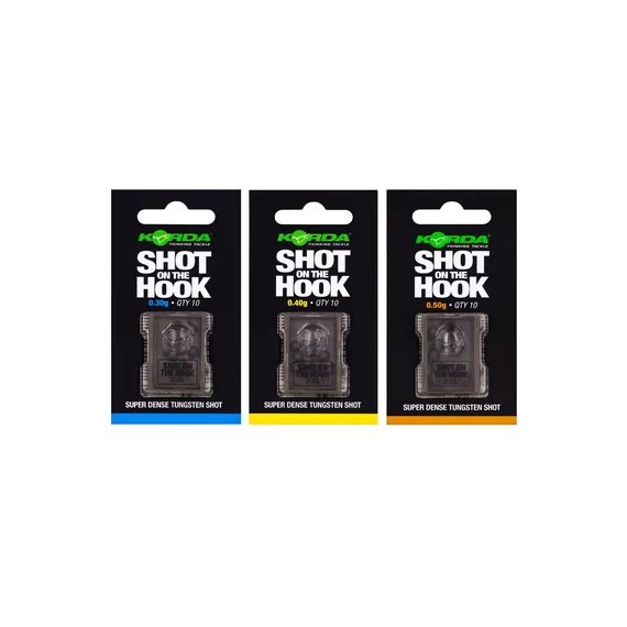 Korda Shot on the Hook 0.30g / 0.40g / 0.50g  - horogsúly 30, 40 és 50 grammos változatban