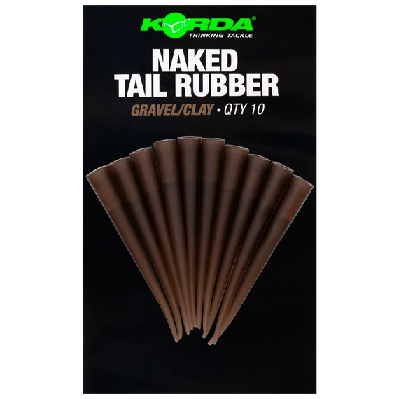 Korda Naked Tail Rubber Weed/Silt I Gravel/Clay - Hosszú ólom klipsz harang 