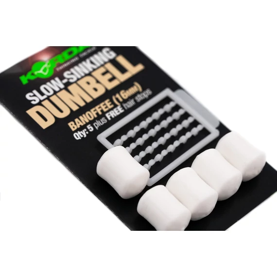 Korda Slow Sinking Dumbell (12mm) - lassan süllyedő gumi dumbell 4 féle ízben