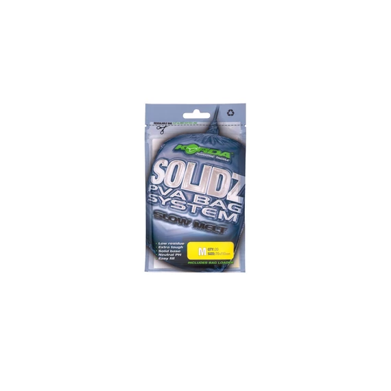 Korda Solidz Slow Melt PVA Bags XS/S/M/L - PVA lassan olvadó tasakok 4 féle méretben