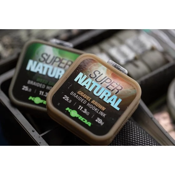 Korda Super Natural Gravel Brown - előkezsinór Sóder Barna 18-25 lb 20m