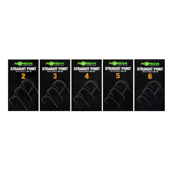 Korda Hook Straight Point | Barless 2/3/4/5/6 - szakáll nélküli 