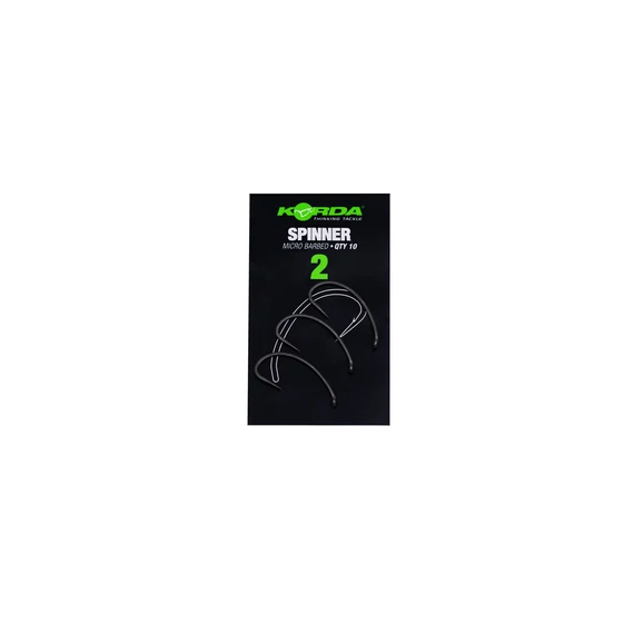 Korda Spinner B Size 2/4/6/7 - szakáll nélküli horogok spinner szerelékhez 2-es, 4-es, 6-os és 7-es méretekben