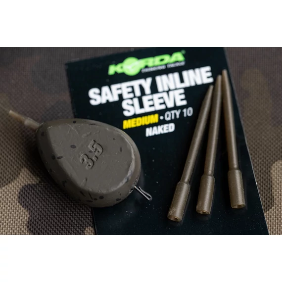 Korda Safety Inline Sleeve Small / Medium / Large Naked - betét ólomhoz 3 féle méretben