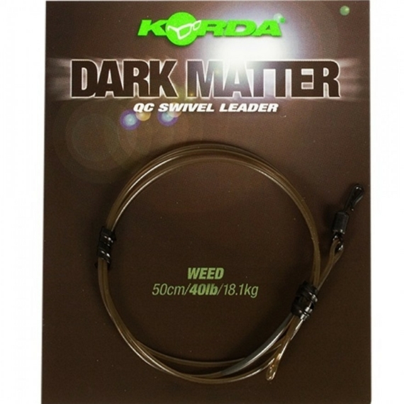 Korda Dark Matter QC Swivel Leader 40lb Weed- leadcore helyetesítő gubacgátló "növényzet" színben