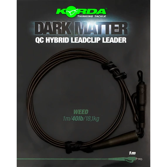 Korda Dark Matter Leader QC Hybrid Clip - Tungsten Leader Hybrid klipsszel 3 féle színben