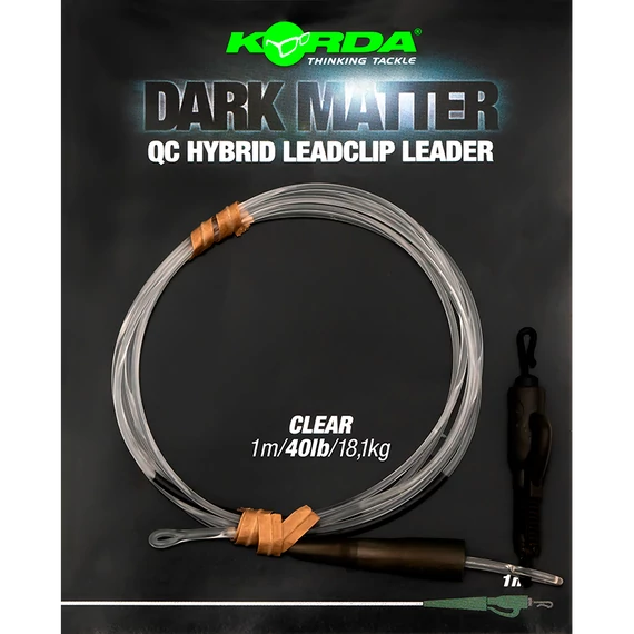 Korda Dark Matter Leader QC Hybrid Clip - Tungsten Leader Hybrid klipsszel 3 féle színben