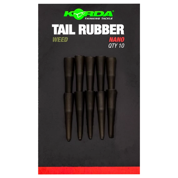 Korda Tail Rubber Nano Gravel/Silt/Weed - nano gumiharang 3 féle színben