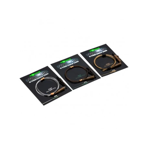 Korda Dark Matter QC Swivel Leader 40lb Weed / Gravel / Clear - leadcore helyetesítő gubacgátló 50cm 3 féle színben