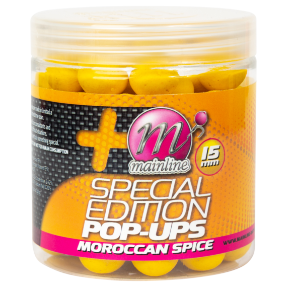 Mainline Limited Edition PopUps Moroccan Spice 15mm (Yellow) - sárga limitált kiadású "marokkói fűszeres" ízesítésű 15mm-es pop-up-ok