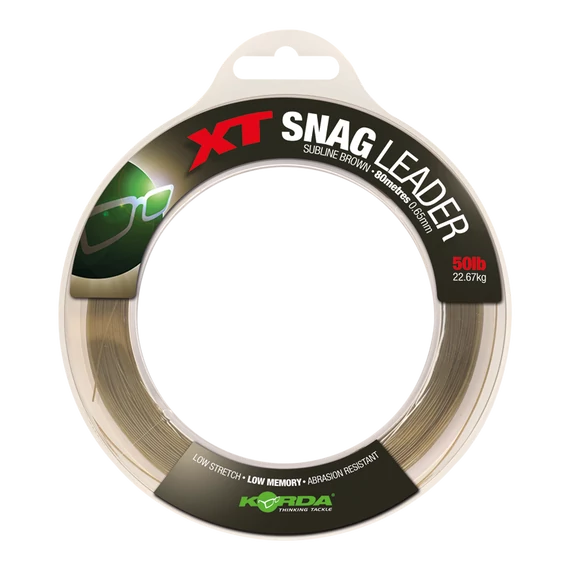 Korda XT Snag Leader 50-60 lb - előtét zsinór 0,55mm és 0,65mm 100 méter