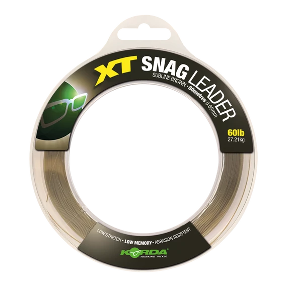 Korda XT Snag Leader 50-60 lb - előtét zsinór 0,55mm és 0,65mm 100 méter