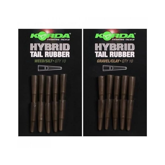 Korda Hybrid Tail Rubber Gravel/Clay I Weed/Silt - gumiharang 2 féle színben