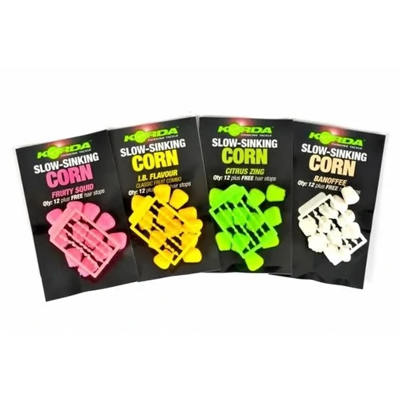 Korda Slow Sinking Corn Fake Food  - Balanszírozott csemegekukorica imitáció 5 féle színben és aromával