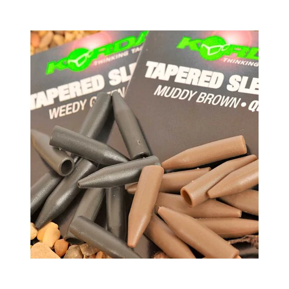 Korda Tapered Silicone Sleeve Weedy Green/Muddy Brown - gumihüvely zöld vagy barna színben