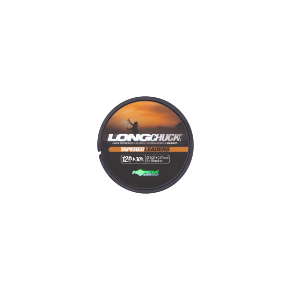 Korda - LongChuck Tapered Leaders 12-30lb/0.30-0.47mm - vastagodó előtétzsinór 30-47mm 12-30lb