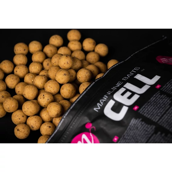 Mainline Shelf Life Boilies Essential Cell 1kg -  bojlik Essential Cell ízesítéssel 1 kg-os kiszerelésekben