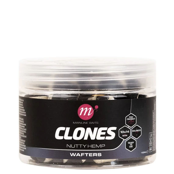 Mainline Clones Barrel Wafters Nutty Hemp /Maple/ Sweetcorn/Tiger Nut - hordó formájú balanszírozott horogcsali 4 féle ízesítéssel