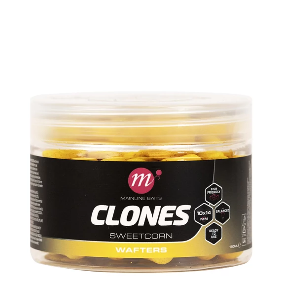 Mainline Clones Barrel Wafters Nutty Hemp /Maple/ Sweetcorn/Tiger Nut - hordó formájú balanszírozott horogcsali 4 féle ízesítéssel