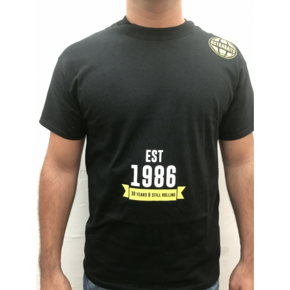 NUTRABAITS 30 Years Jubileum Black T-shirt Size M, XXL - jubileumi fekete színű póló 2 féle méretben