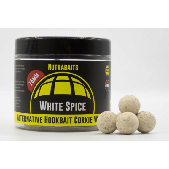 NUTRABAITS White Spice Hi-Attract Corkie Wafters 15MM - kiegyensúlyozott horogcsali