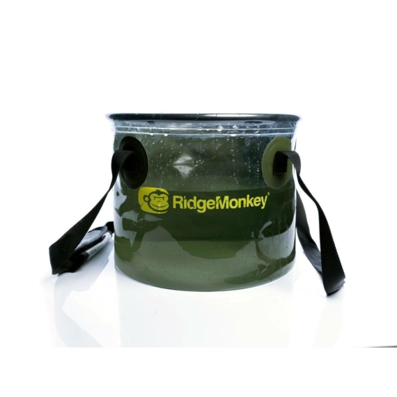 RidgeMonkey Perspective Collapsible Bucket - átlátszó vödör 15 literes