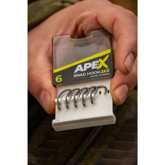 RidgeMonkey Ape-X Snag Hook 2XX Barbed Size 4/6 - szakállas horgok 4,6-os méretben