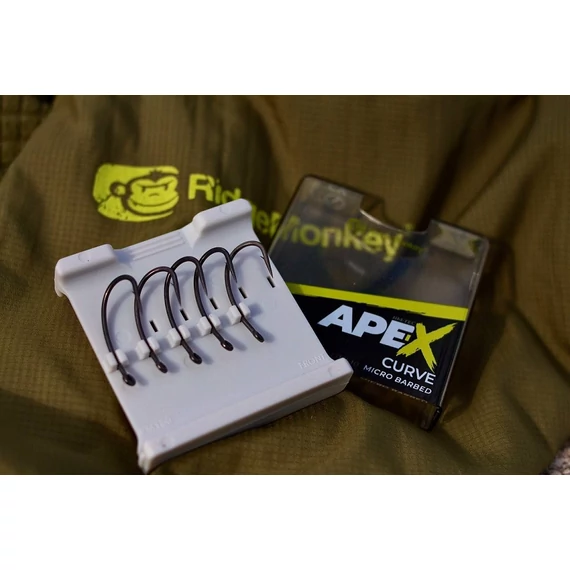 RidgeMonkey Ape-X Curve Barbed Size 4/6/8 - szakállas horgok 4,6,8-as méretekben