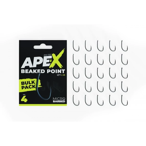 RidgeMonkey Ape-X Beaked Point Barbed Size 4/6/8 - szakállas horgok 4,6 és 8-as méretekben