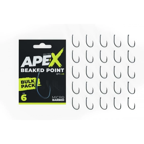RidgeMonkey Ape-X Beaked Point Barbed Size 4/6/8 - szakállas horgok 4,6 és 8-as méretekben