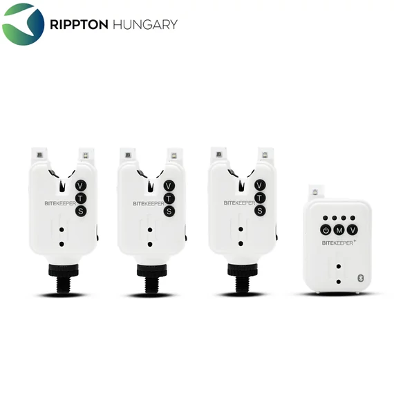 Rippton - BiteKeeper Pro 3+1 Bite Alarm (white) - Rippton 3+1 fehér színű kapásjelző