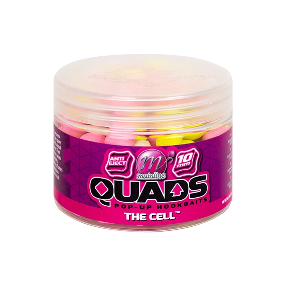 Mainline Baits Pop Up Quad Hookbait Cell 10mm - négyszögletes pop-up horogcsali 
