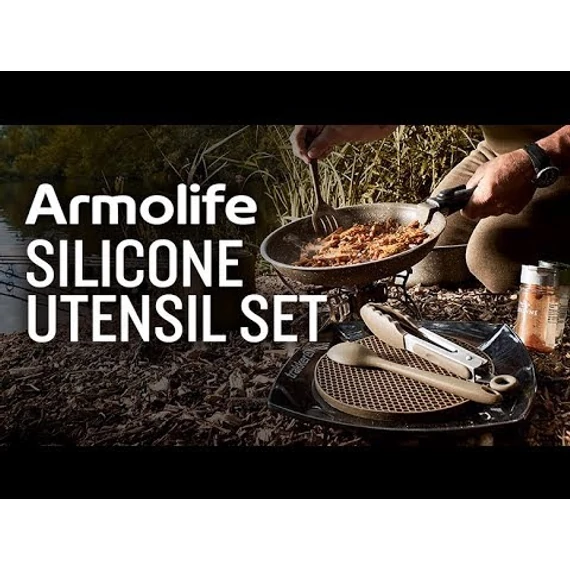 Trakker Armolife 4 Pieces Silicone Utensil Set - 4 részes szilikon kemping főző szett