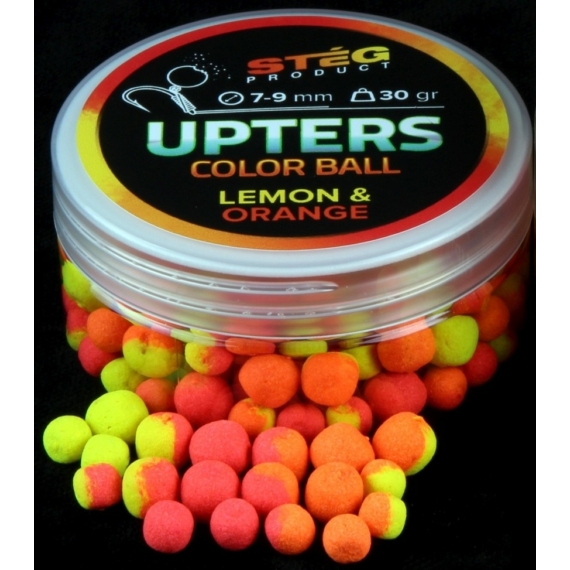 Stég Product Upters Color Ball 7-9mm Lemon&Orange - balanszírozott csali 30g  citrusos ízben
