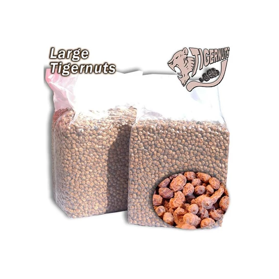 Large Tigernuts - tigrismogyoró zsugorfóliás 5kg vagy 12,5 kg -  10-14mm-es méretben