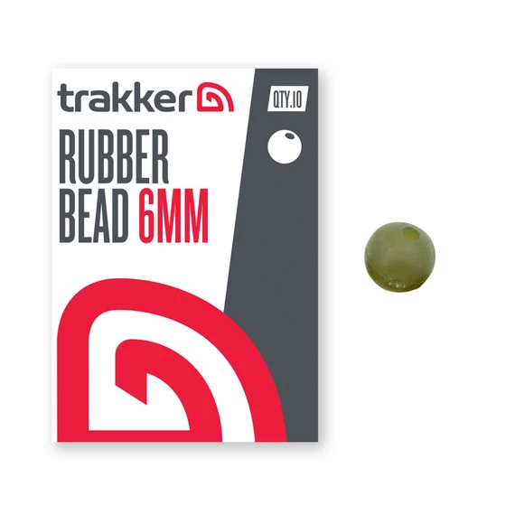 TRAKKER RUBBER BEAD 6MM - 6MM ÁTMÉRŐJŰ GUMIGYÖNGY