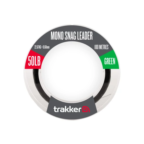 Trakker Mono Snag Leader 100m/0,55mm (40lb) 0,60mm (50lb) - Ultra erős monofil előtét zsinór két féle méretben 100m/0,55mm (40lb), 0,60mm (50lb)