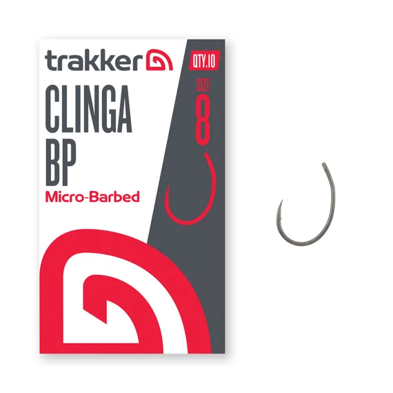 TRAKKER CLINGA BP MICROBARBED HOOK SIZE 2, 4, 6, 8 - MIKRÓSZAKÁLLAS HOROG NÉGY FÉLE MÉRETBEN: 2, 4, 6, 8