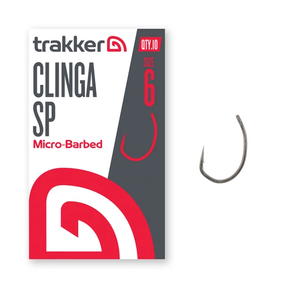 TRAKKER CLINGA SP MICROBARBED HOOK SIZE 2, 4, 6, 8 - MICRÓSZAKÁLLAS HOROG NÉGY MÉRETBEN: 2, 4, 6, 8