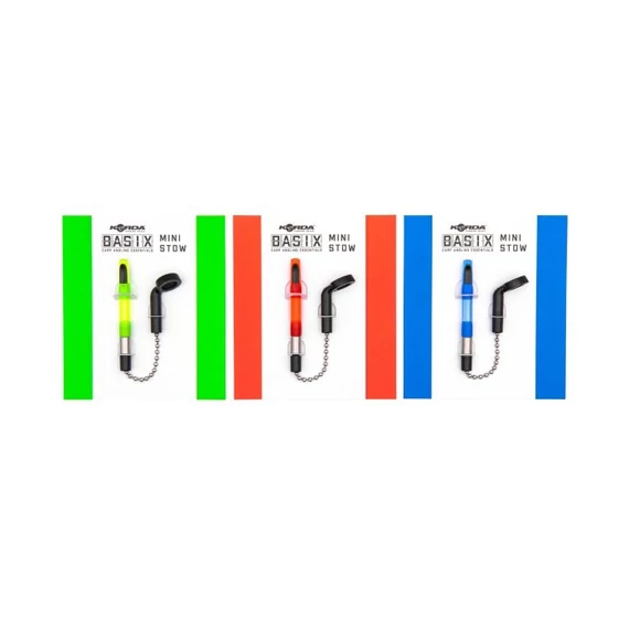 Korda Basix Mini Stow red, blue, green - Korda Basix Mini Stow láncos swinger Piros, Kék, Zöld színekben